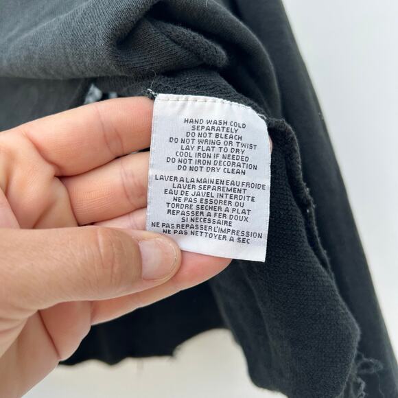 Denim & Supply Ralph Lauren Cowgirl Western Skull Cropped Sweater Black Medium - Picture 9 of 10